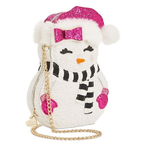 Betsey Johnson Handbags - Betsey Johnson snowman snow girl purse nwt